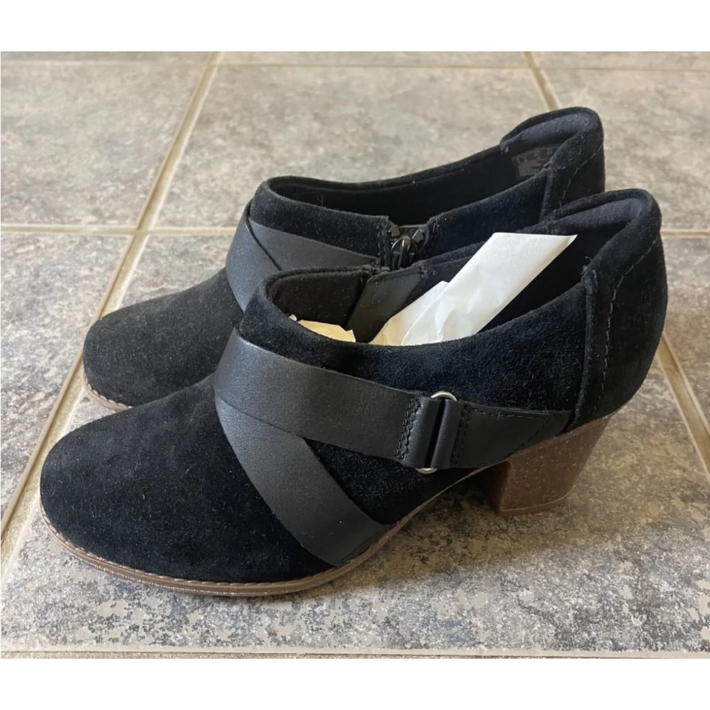 Womens Clarks Sashlin Fiona 29040 Black Brown  Size 8.5